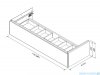 Oristo Etna Konsola podumywalkowa wisząca 120x45x25 szaroniebieski mat OR52-SD1S-120-16